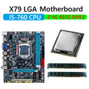 H55 Motherboard+Intel Core i5-760 CPU+2xDDR3 4G Memory for LGA1156 Boards Newly