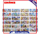 12 Patterns Water Decals Nail Art Transfer Stickers Big Sheet Manicure Decor