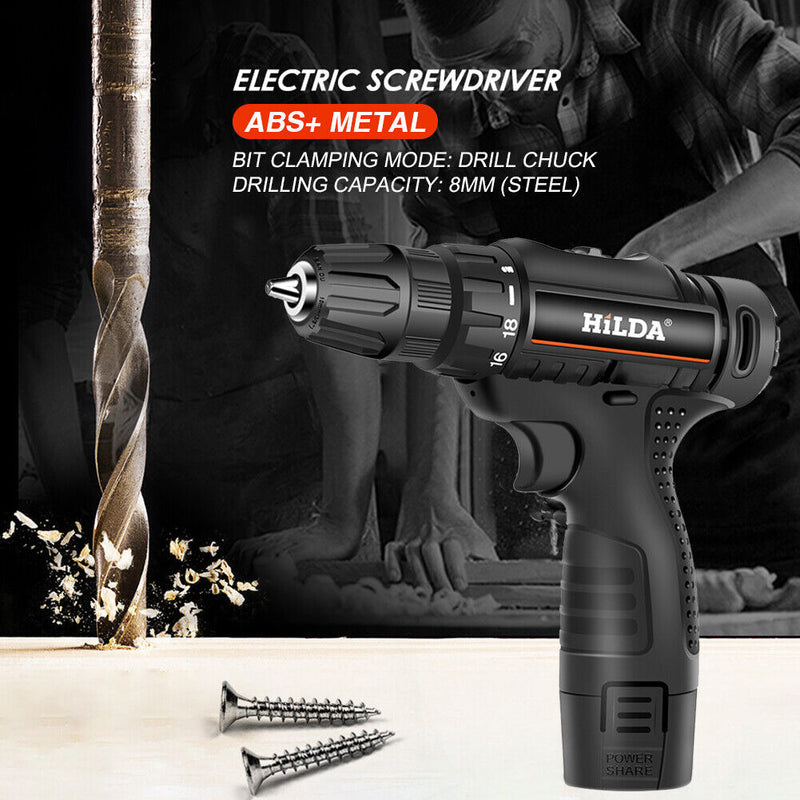 Mini Electric Drill Rechargeable Screwdriver Drilling Mounting Screws Power