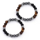 Jewelry Healing Magnetic Pain Relief Hematite Bead Bracelet Bangle Eye Stone
