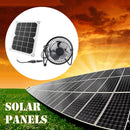 5W Solar Panel Powered Fan 6V Mini Ventilator Solar Exhaust Fan for Dog House