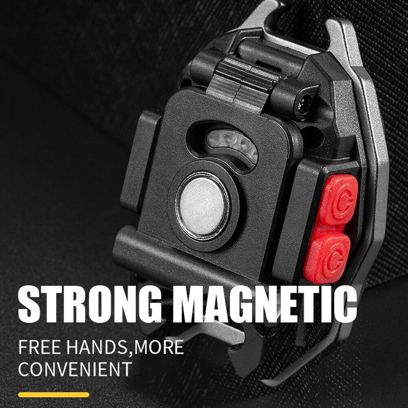 COB Pocket Keychain Light USB Emergency Magnetic Work Lights Camping Lanter
