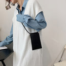 Retro Women PU Leather Solid Color Shoulder Bag Mini Crossbody Mobile Phone Bags