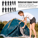 30x Metal Fixed Zipper Slider Repair Replacement for Clothes Bag Fastenings