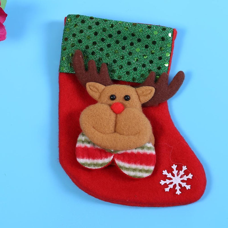 Christmas Stocking Christmas Socks Christmas Tree Ornament(Elk)
