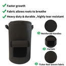 Potato Grow Bags Aeration Fabric Plant Growing Pots with Handle (33 Gallon)