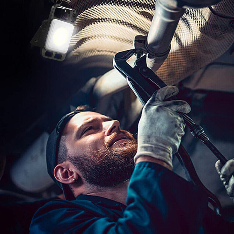 Mini LED Flashlight Work Light Portable Flashlight Keychain