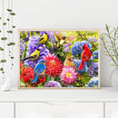 DIY Diamond Painting Flower Bird Full Round Drill Mosaic Art Picture Rhinestones