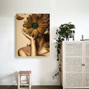 Daisy Girl Oil Paint by Numbers Hand Painted Frameless Picture Home Ornament Kit