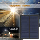 0.5W 5.5V Solar Panel Polycrystalline Laminate Solar Battery Charger 2.99x2.36in