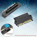 SFF-8482 SAS To SATA 22 Pin Angle 180 DegreeHard Disk Adapter Converter W9 7Y6R