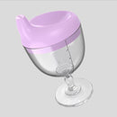 Baby Goblet No Spill Baby Sippy Cup Wine Glass for Baby Kid Party (Purple) Newly