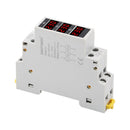 Modular 3-Phase Voltage Meter AC80-500V Digital Display Voltmeter for DIN-Sc