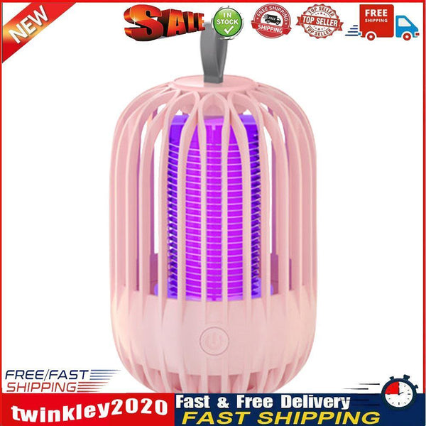 Pest Control Lights LED Bug Trap Mute Luring Mosquito Killer Lamp (Pink) Newly