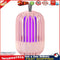 Pest Control Lights LED Bug Trap Mute Luring Mosquito Killer Lamp (Pink) Newly