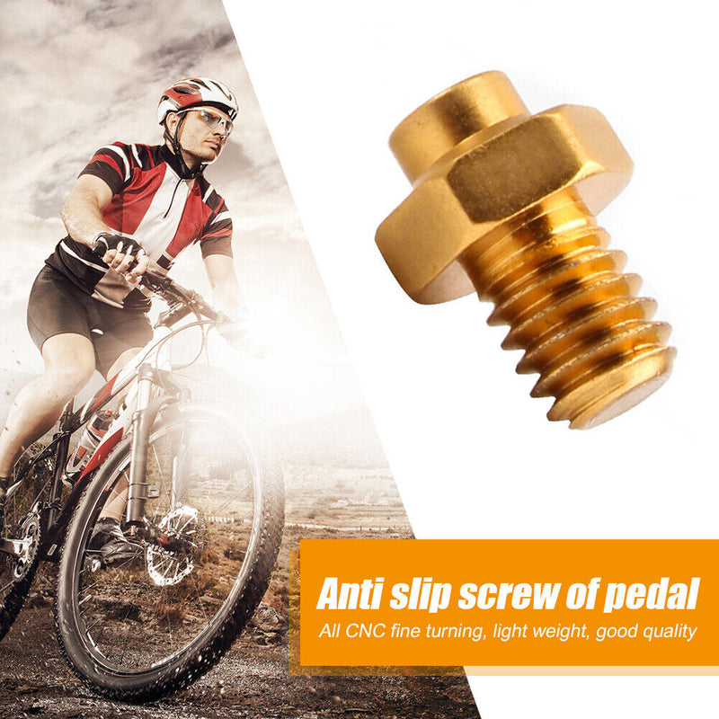 10pcs Mountain Bike Pedal Bolts Bicycle Fixed Stud Anti-Slip M4 Stud Pin Scre