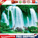 5D DIY Diamond Painting Kits Elephants Waterfall Full Round Drill Wall Art