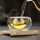 Double Wall Tea Cups Mini Glass Cup Espresso Coffee Cups Kungfu Teacup