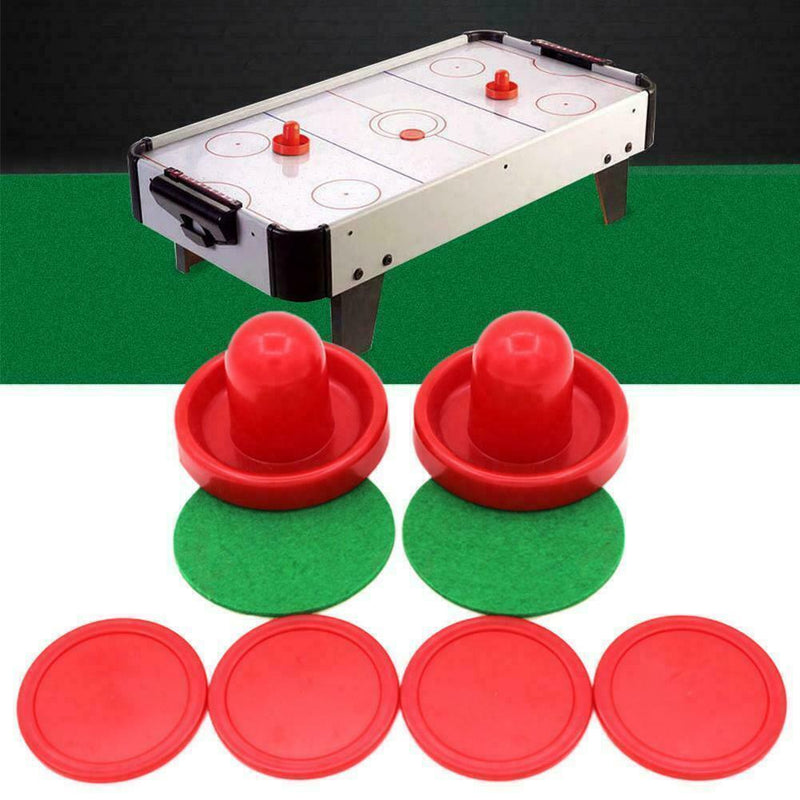 Air Hockey Set Home Table Game Replacement Accessories 2-Pucks Pushers
