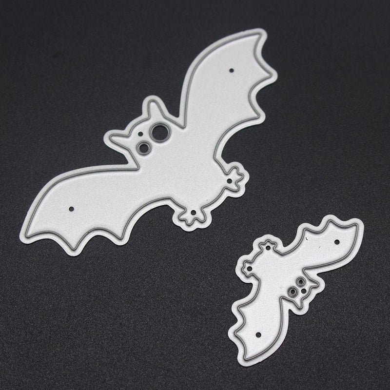2pcs Halloween Bat Cutting Dies Stencils Decorative Embossing Scrapbooking
