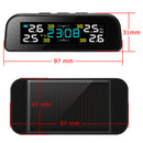 TY17 Car TPMS Solar Auto Tire Pressure Temp Monitoring System with Clock Newly