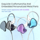 KZ EDC HiFi In-ear Wired Headphones Sports Gaming Earbuds with Mic (Color) Newly