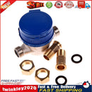 15mm 1/2 inch Cold Water Meter for Garden Home Using with Free Fittings Newly