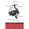 #A 5.2/1 Speed Ratio 13+1BB Spinning Fishing Reel 8kg Max Drag Metal Line Cup Wh