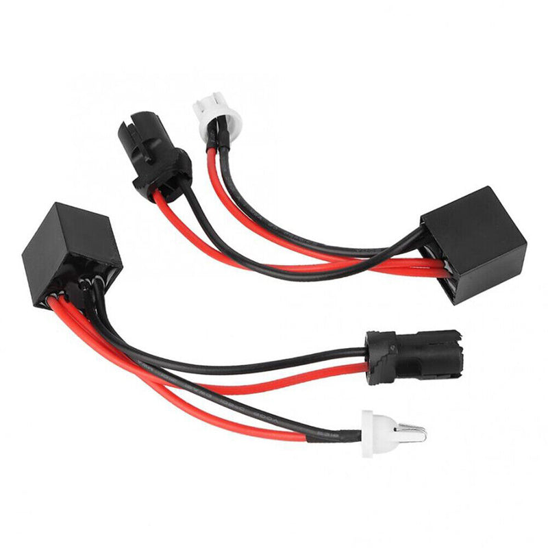 2pcs T10 Turn Signals LED Light Headlight Decoder Error Canceller Adapter