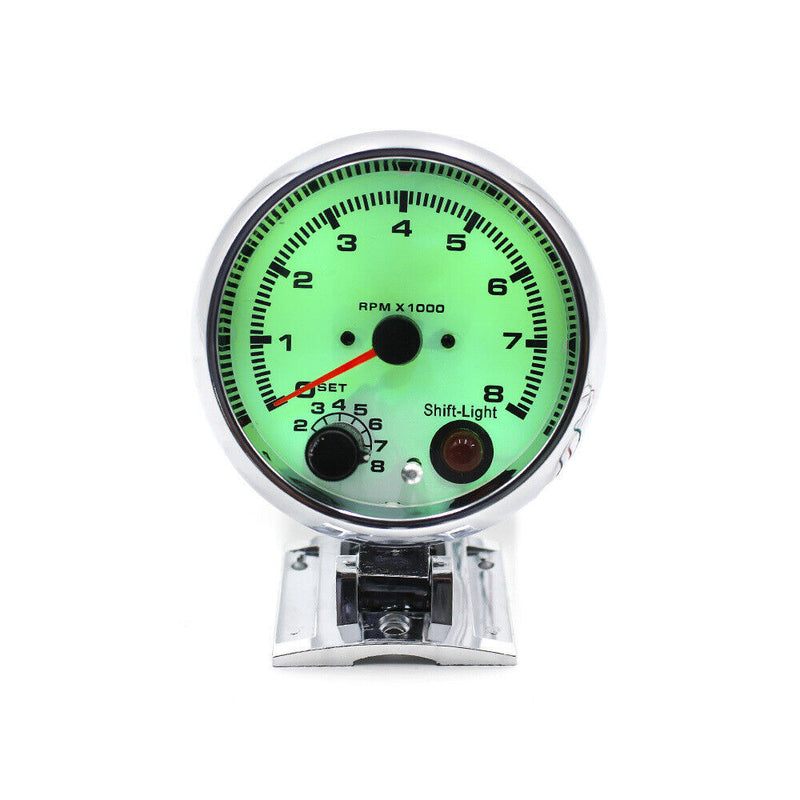 Universal Auto Car Tachometer Tacho Gauge 0~8000 RPM Meter 7 Colors Adjustable