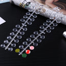 Nail Art Polish Palette Dot Flat Nail Color Card Display Tool (Transparent)