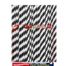 Paper Straws-Durable Rainbow Drinking Straws Party Decor Supply (Black) Newly