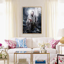 Men 5D DIY Full Round Diamond Painting Living Room Wall Picture Home Decorati