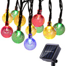 7m 30LED Crystal Ball Solar Light Waterproof Outdoor Garden Lamp (Colorful)