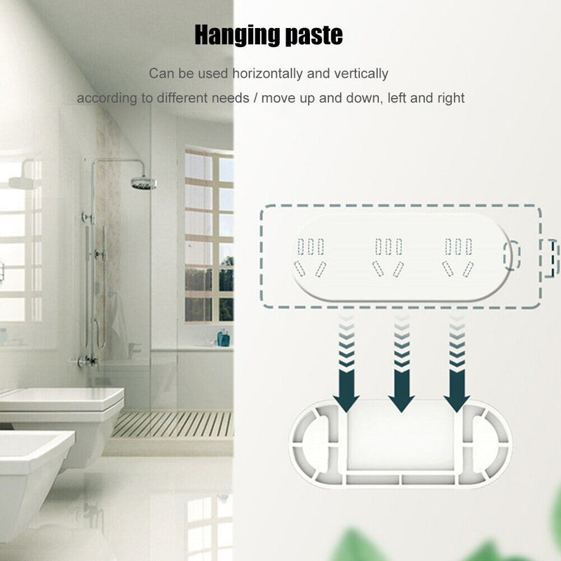 Adhesive Paste Wall Hanging Socket Holder Power Strip Organizer Storage Shelf