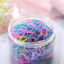 500pcs Rubber Band Ponytail Holder Girl for Hair Styling Ties (S STYLE-03) Newly