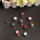 10PCS Adjustable Mixed design Cute Cartoon Children/Kids Toys Party Rings Gift