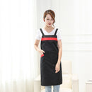 Unisex Lovely Solid Cooking Kitchen Restaurant Bib Apron with PocketBlack)