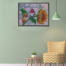 5D Diamond Painting DIY Flower Letters Partial Special Shape Drill (X055) Newly