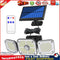 LED Wall-Mounted Solar 3 Head Motion Sensor Garden Outdoor Light (186LED) Newly
