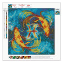 5D DIY Full Drill Diamond Painting Pisces Cross Stitch Embroidery Mosaic