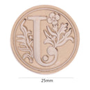 Retro Flower Letter Envelope Sealing Wax Copper Seal Stamp Post Decor(J) Newly