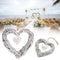 Wicker Heart Wreath Shabby Wall Hanging Wedding Birthday Party I1A9 Decor C3B3