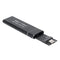 USB Type C M.2 SSD Case Box (USB-C To USB-A Cable+USB-C To USB-C Cable)