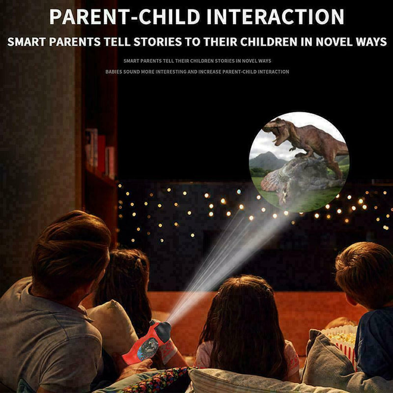 Dinosaur Pattern Torch Projector Flashlight Kids Bedtime R3D5 N7T4 Story Q0Z4