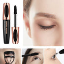4D Silk Fiber Eyelash Mascara Waterproof Length Thick Long Lasting Smudge-Proof