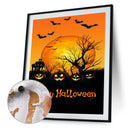 Halloween Pumpkin Bat Oil Paint By Numbers Kit Art Decor 40x50cm (B1602)
