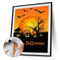Halloween Pumpkin Bat Oil Paint By Numbers Kit Art Decor 40x50cm (B1602)