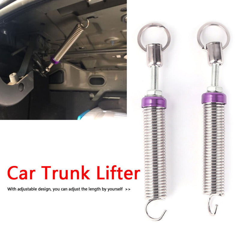 2pcs Car Trunk Lifter Adjustable Spring Trunk Lid Lifting Device (Purple) Newly