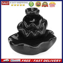 Lotus Ceramic Censer Smog Backflow Office Home Decor (Incense Burner-C)